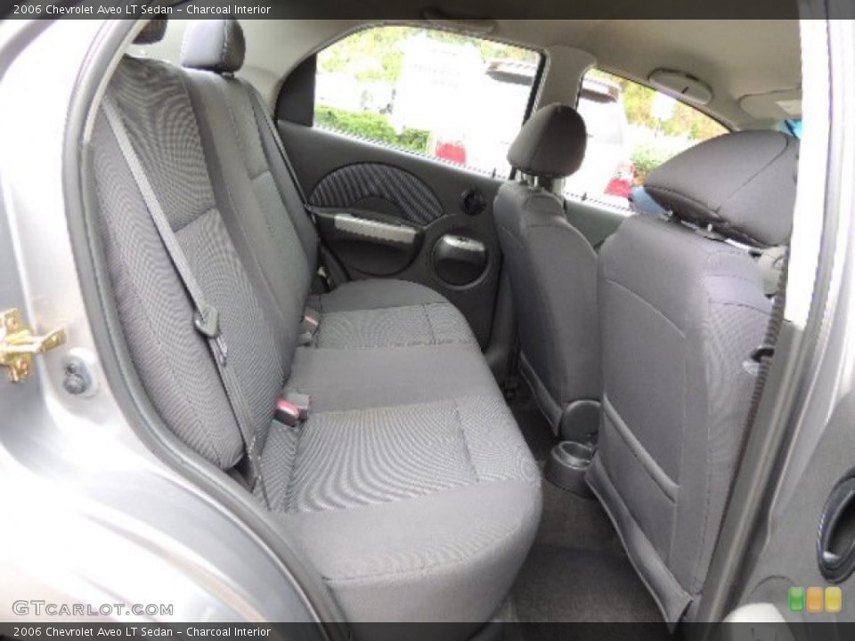 Charcoal Interior Rear Seat for the 2006 Chevrolet Aveo LT Sedan #72250312