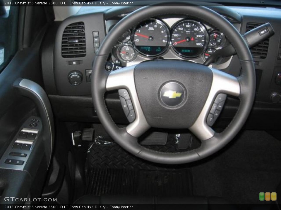 Ebony Interior Steering Wheel for the 2013 Chevrolet Silverado 3500HD LT Crew Cab 4x4 Dually #72250504