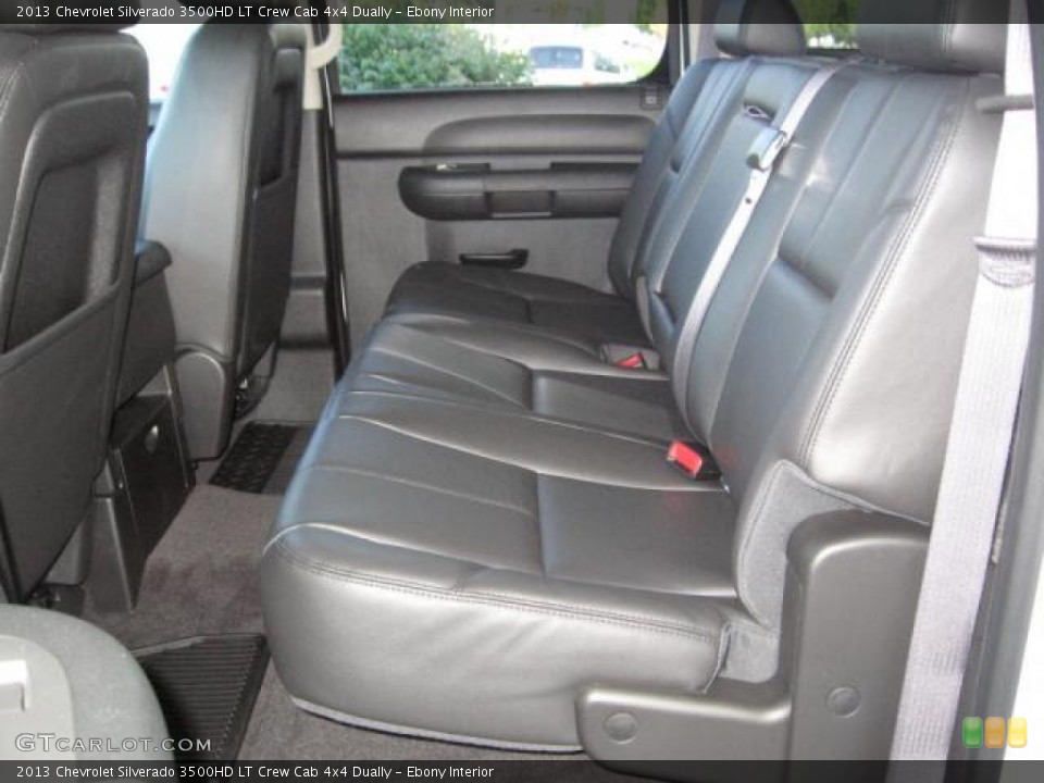 Ebony Interior Rear Seat for the 2013 Chevrolet Silverado 3500HD LT Crew Cab 4x4 Dually #72250545