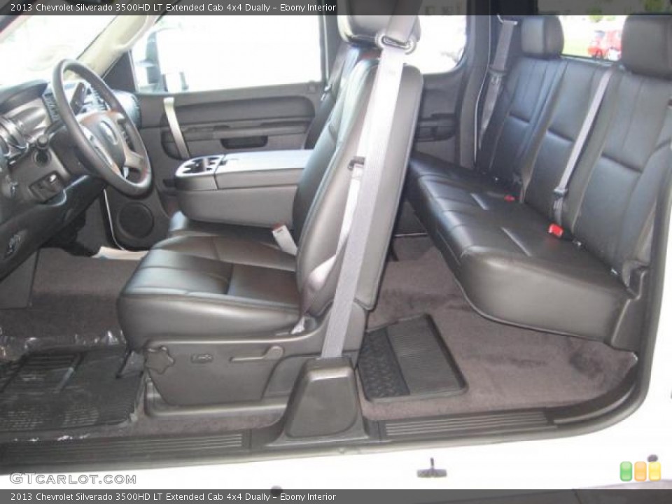 Ebony Interior Photo for the 2013 Chevrolet Silverado 3500HD LT Extended Cab 4x4 Dually #72252268