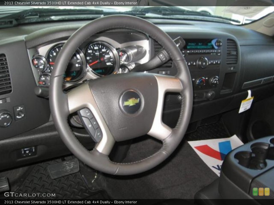 Ebony Interior Dashboard for the 2013 Chevrolet Silverado 3500HD LT Extended Cab 4x4 Dually #72252435