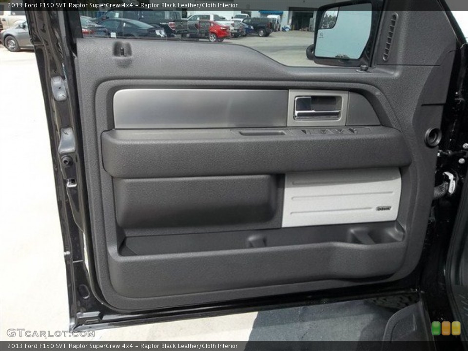 Raptor Black Leather/Cloth Interior Door Panel for the 2013 Ford F150 SVT Raptor SuperCrew 4x4 #72253006