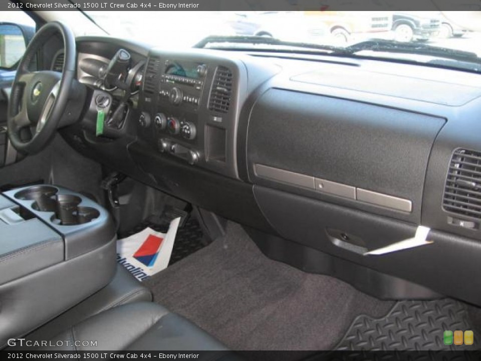Ebony Interior Dashboard for the 2012 Chevrolet Silverado 1500 LT Crew Cab 4x4 #72253397