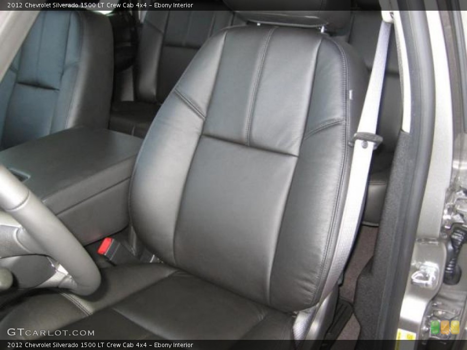 Ebony Interior Front Seat for the 2012 Chevrolet Silverado 1500 LT Crew Cab 4x4 #72253416