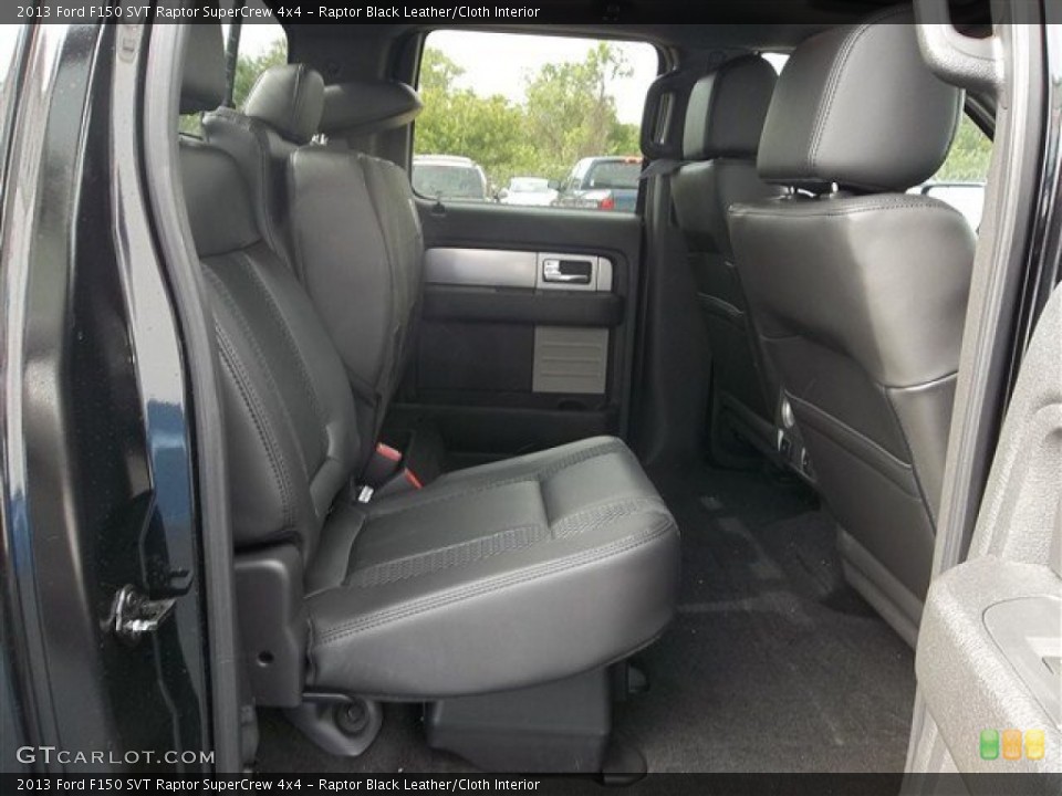 Raptor Black Leather/Cloth Interior Rear Seat for the 2013 Ford F150 SVT Raptor SuperCrew 4x4 #72253428