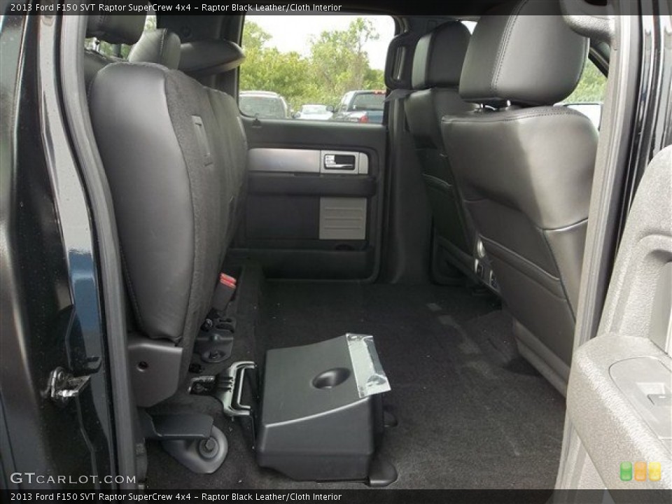 Raptor Black Leather/Cloth Interior Rear Seat for the 2013 Ford F150 SVT Raptor SuperCrew 4x4 #72253453