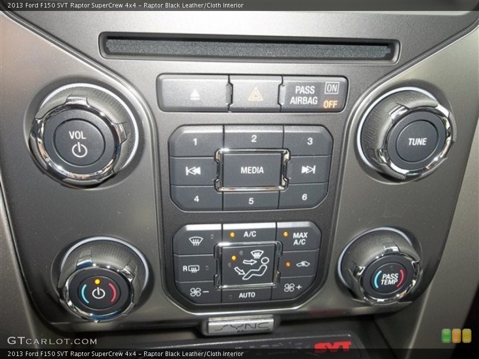 Raptor Black Leather/Cloth Interior Controls for the 2013 Ford F150 SVT Raptor SuperCrew 4x4 #72253969