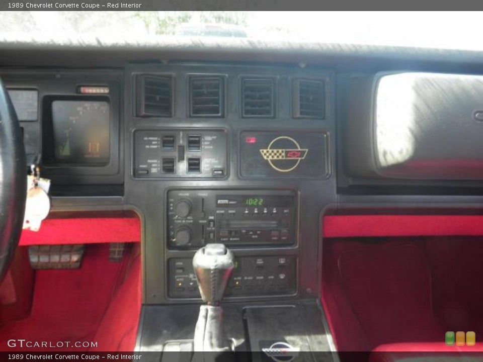 Red Interior Controls for the 1989 Chevrolet Corvette Coupe #72256024