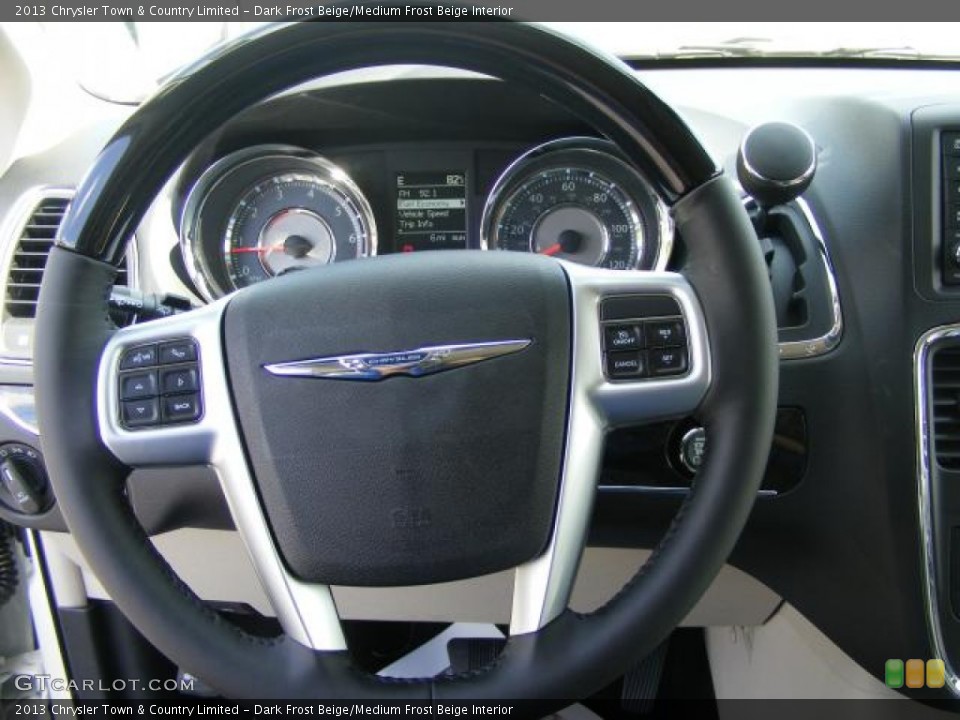 Dark Frost Beige/Medium Frost Beige Interior Steering Wheel for the 2013 Chrysler Town & Country Limited #72256387