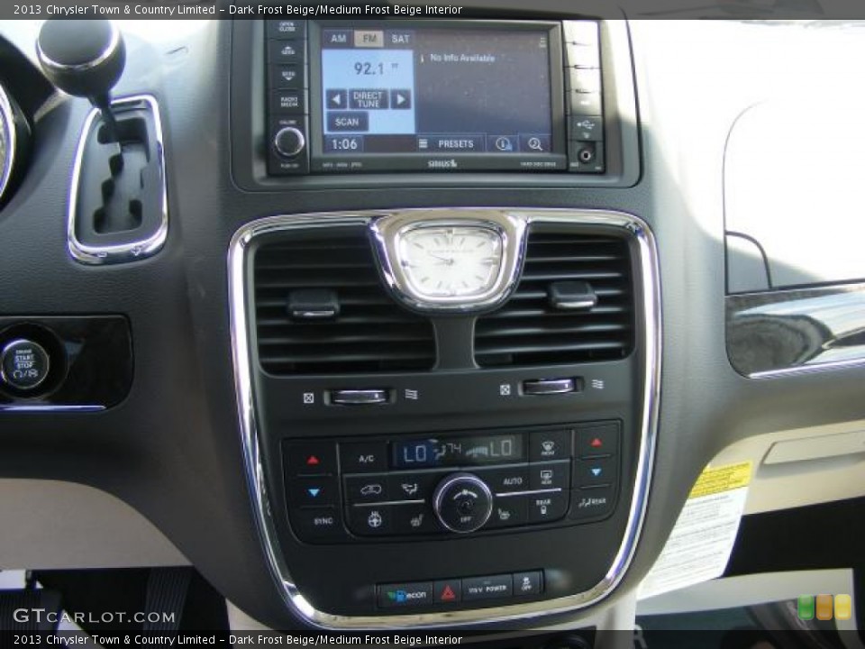 Dark Frost Beige/Medium Frost Beige Interior Controls for the 2013 Chrysler Town & Country Limited #72256426