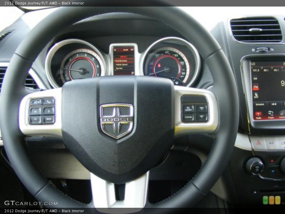 Black Interior Steering Wheel for the 2012 Dodge Journey R/T AWD #72256955