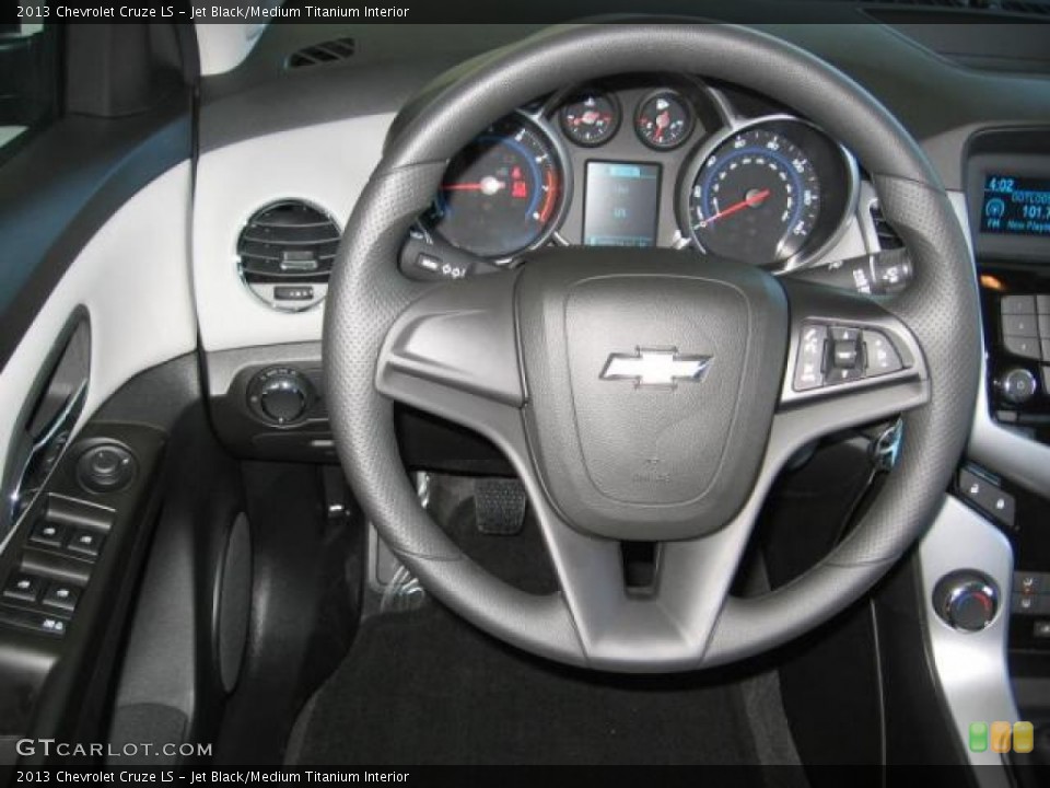 Jet Black/Medium Titanium Interior Steering Wheel for the 2013 Chevrolet Cruze LS #72257752