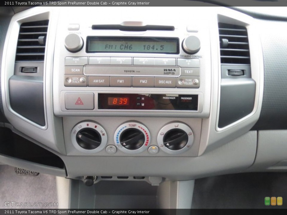 Graphite Gray Interior Audio System for the 2011 Toyota Tacoma V6 TRD Sport PreRunner Double Cab #72258295