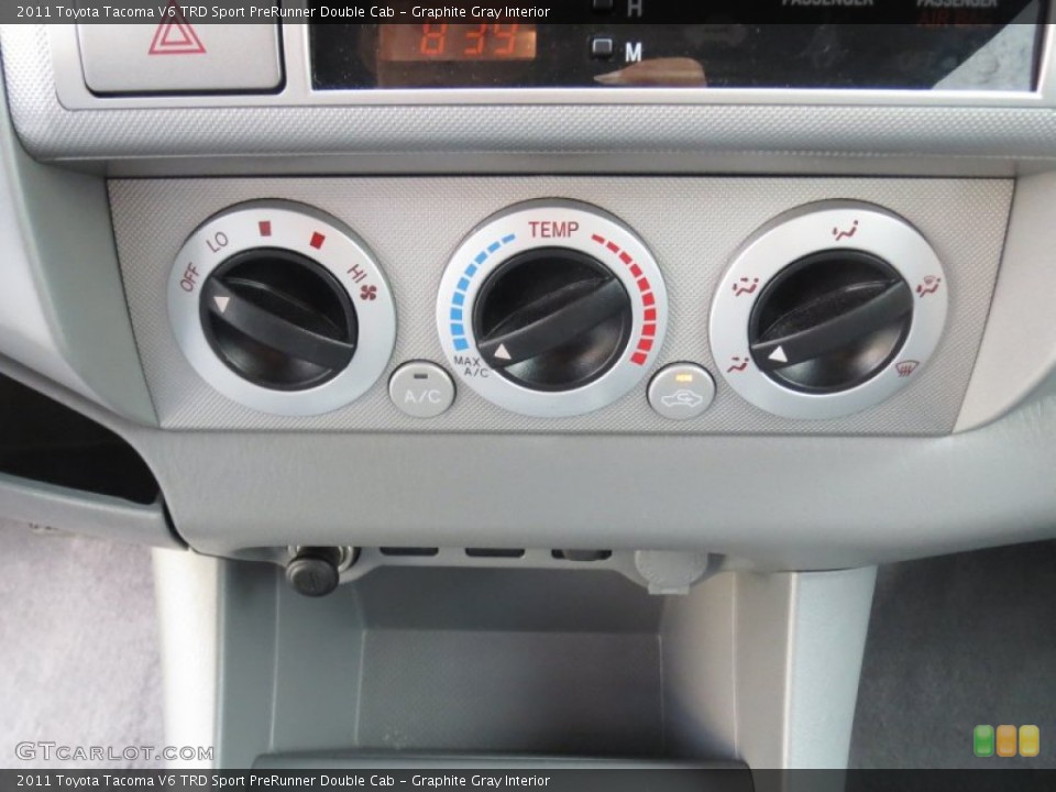 Graphite Gray Interior Controls for the 2011 Toyota Tacoma V6 TRD Sport PreRunner Double Cab #72258343
