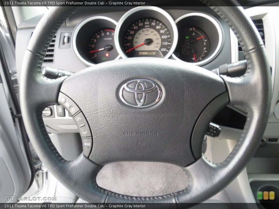 Graphite Gray Interior Steering Wheel for the 2011 Toyota Tacoma V6 TRD Sport PreRunner Double Cab #72258403