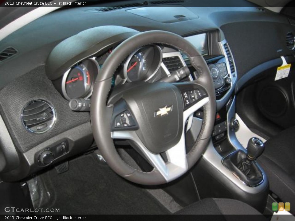 Jet Black Interior Steering Wheel for the 2013 Chevrolet Cruze ECO #72258795