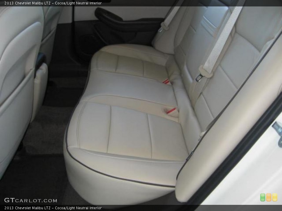 Cocoa/Light Neutral Interior Rear Seat for the 2013 Chevrolet Malibu LTZ #72259123