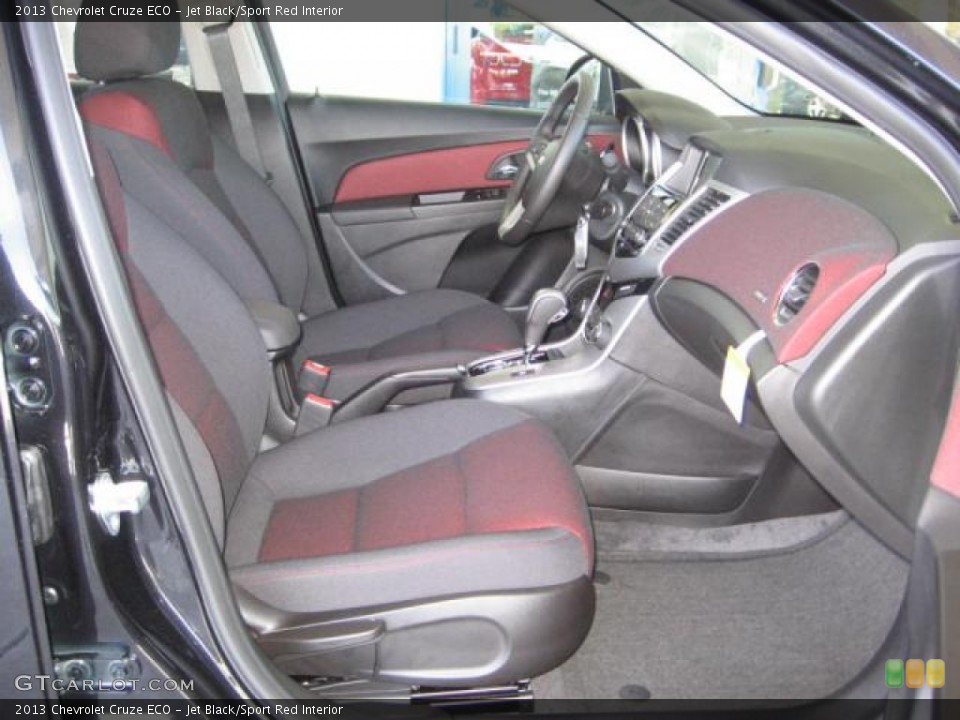 Jet Black/Sport Red Interior Photo for the 2013 Chevrolet Cruze ECO #72259549