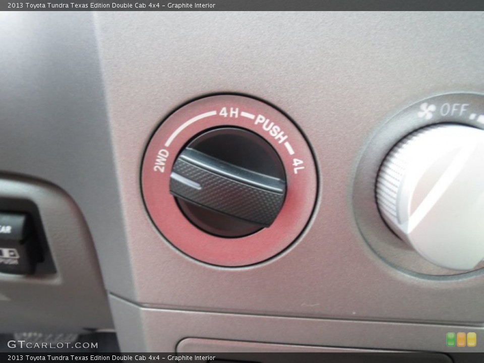 Graphite Interior Controls for the 2013 Toyota Tundra Texas Edition Double Cab 4x4 #72263463