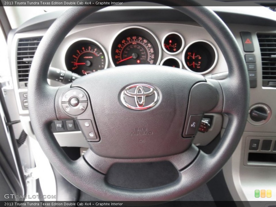 Graphite Interior Steering Wheel for the 2013 Toyota Tundra Texas Edition Double Cab 4x4 #72263541