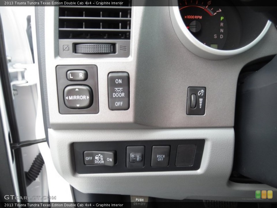 Graphite Interior Controls for the 2013 Toyota Tundra Texas Edition Double Cab 4x4 #72263587