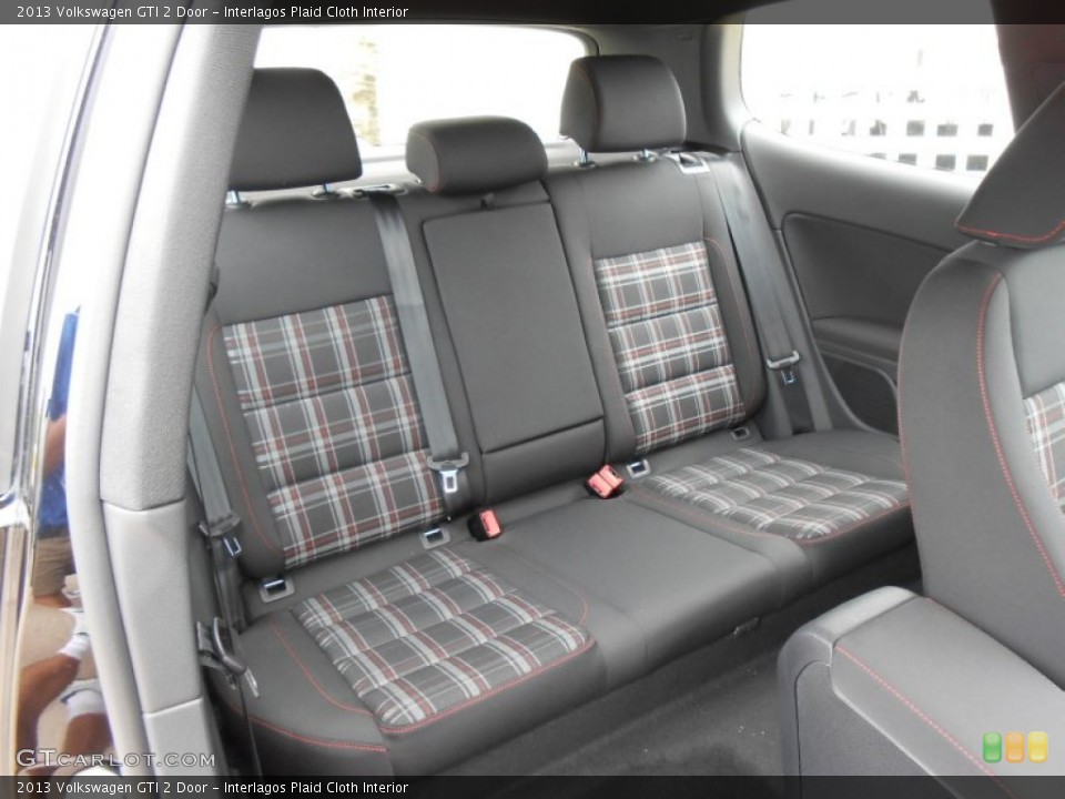 Interlagos Plaid Cloth Interior Rear Seat for the 2013 Volkswagen GTI 2 Door #72263947