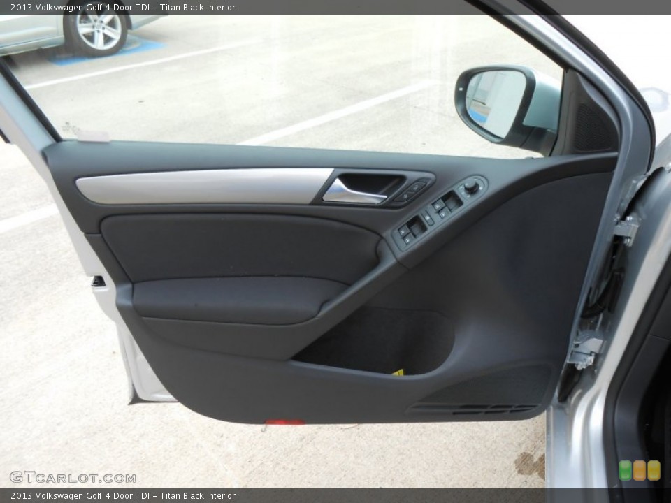 Titan Black Interior Door Panel for the 2013 Volkswagen Golf 4 Door TDI #72264440