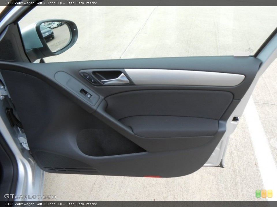 Titan Black Interior Door Panel for the 2013 Volkswagen Golf 4 Door TDI #72264508