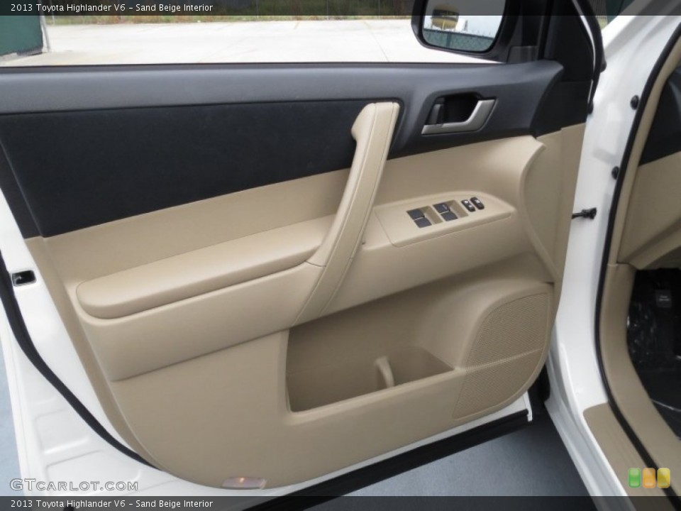 Sand Beige Interior Door Panel for the 2013 Toyota Highlander V6 #72265723