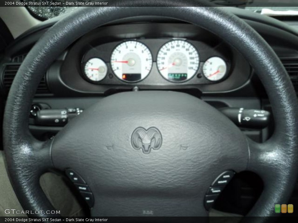 Dark Slate Gray Interior Steering Wheel for the 2004 Dodge Stratus SXT Sedan #72266634