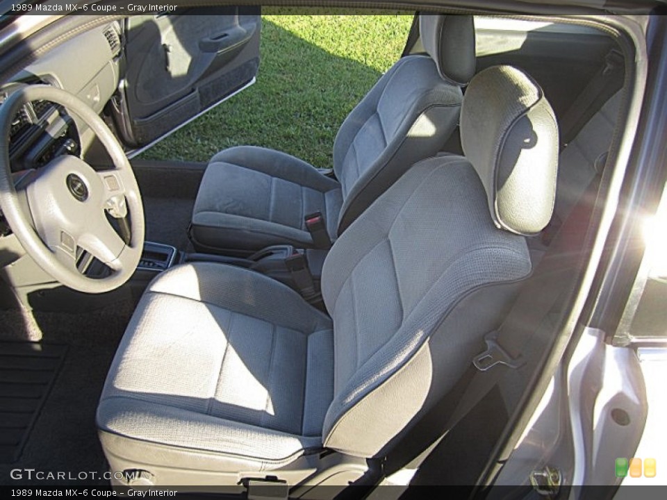 Gray Interior Photo for the 1989 Mazda MX-6 Coupe #72268354