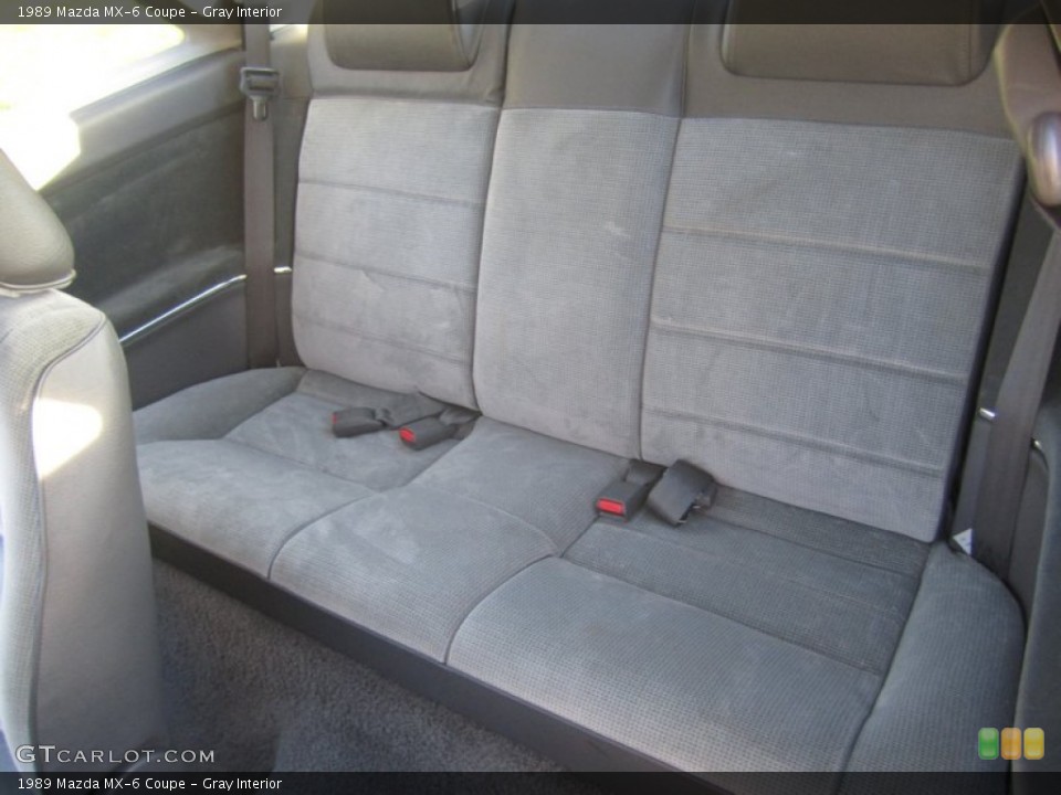 Gray Interior Rear Seat for the 1989 Mazda MX-6 Coupe #72268471