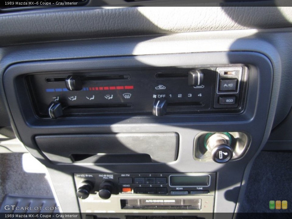Gray Interior Controls for the 1989 Mazda MX-6 Coupe #72268792