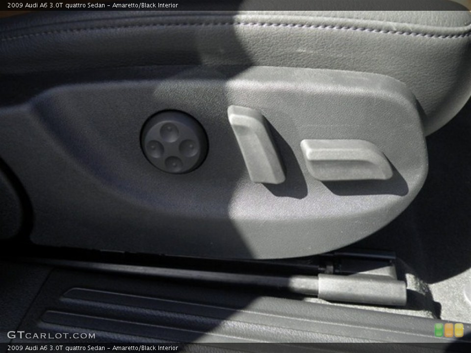 Amaretto/Black Interior Controls for the 2009 Audi A6 3.0T quattro Sedan #72269647
