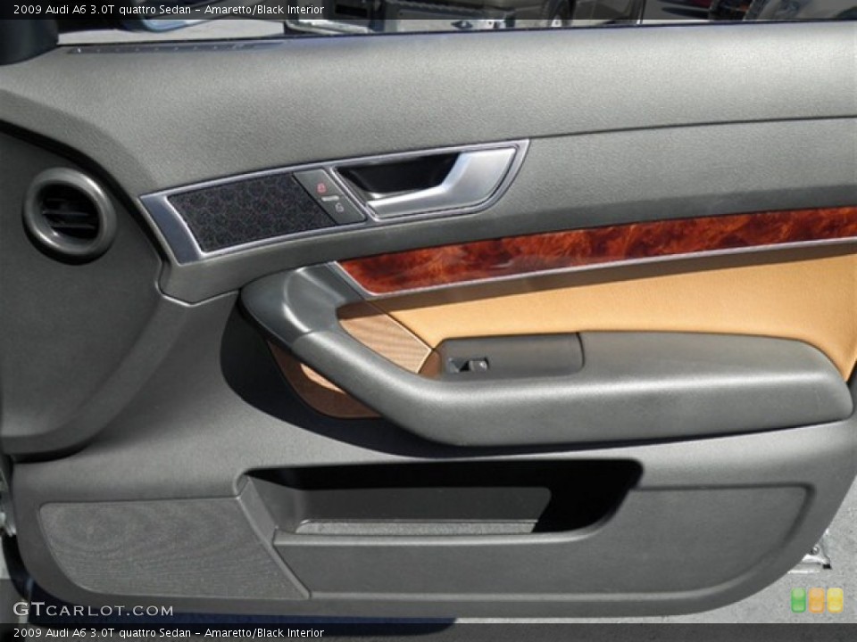 Amaretto/Black Interior Door Panel for the 2009 Audi A6 3.0T quattro Sedan #72269668