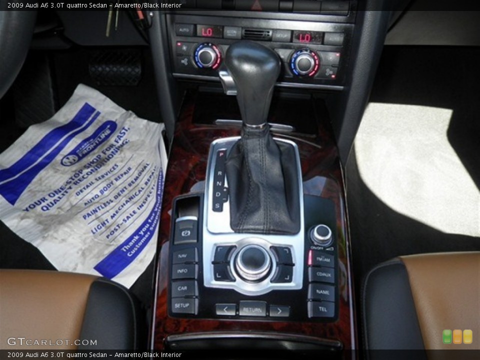 Amaretto/Black Interior Transmission for the 2009 Audi A6 3.0T quattro Sedan #72269875