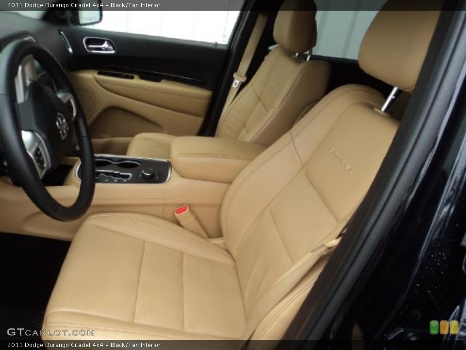 Black/Tan Interior Front Seat for the 2011 Dodge Durango Citadel 4x4 #72271504