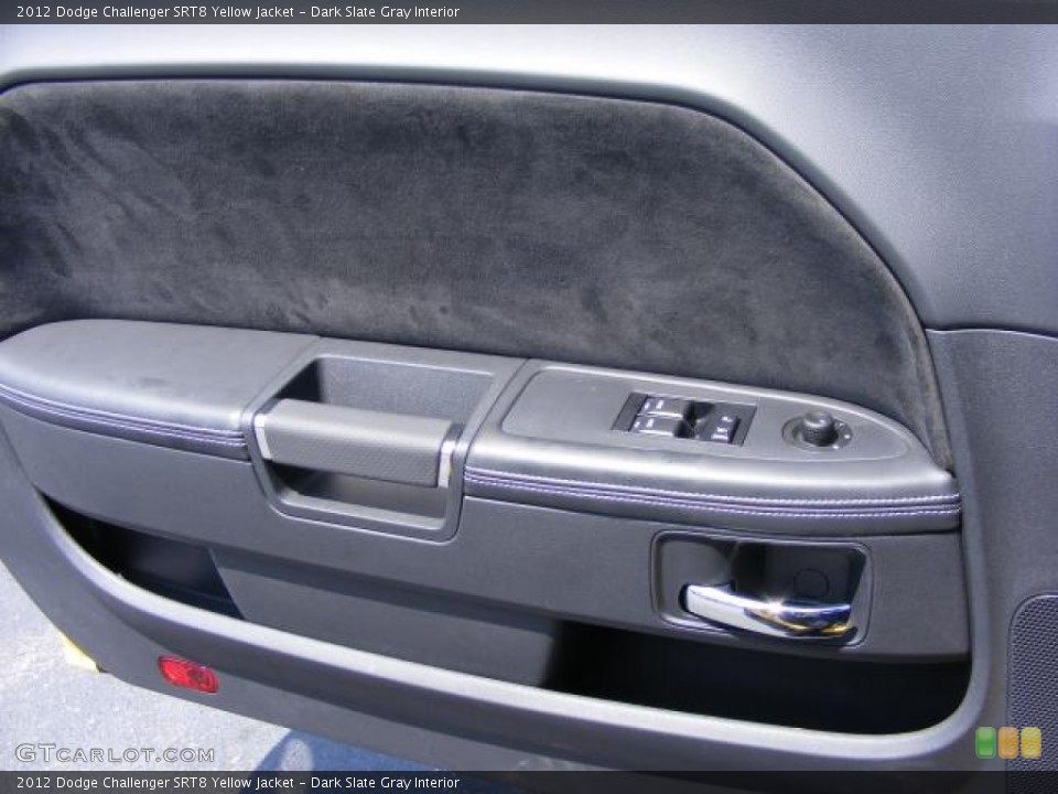 Dark Slate Gray Interior Door Panel for the 2012 Dodge Challenger SRT8 Yellow Jacket #72273124