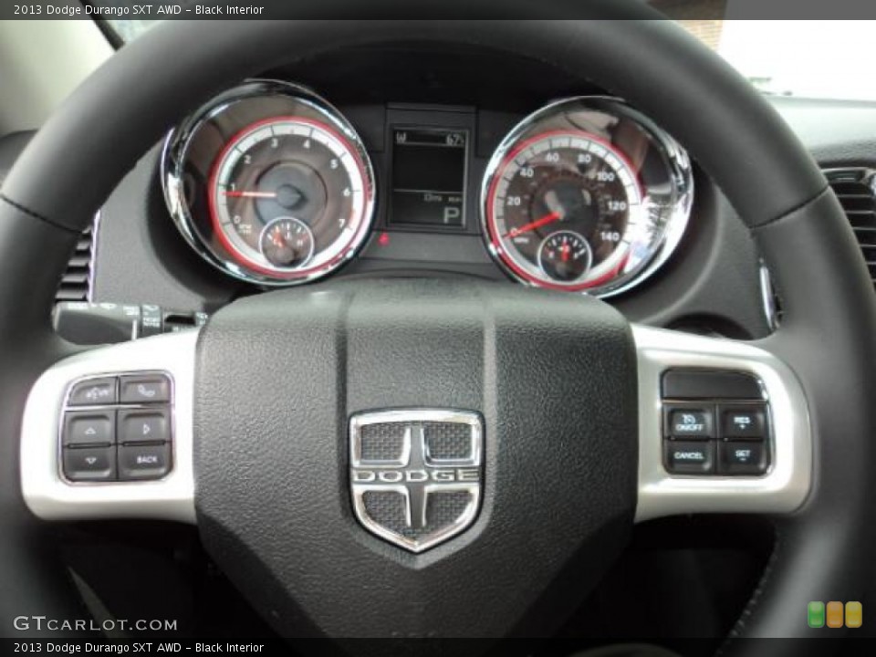 Black Interior Steering Wheel for the 2013 Dodge Durango SXT AWD #72276044
