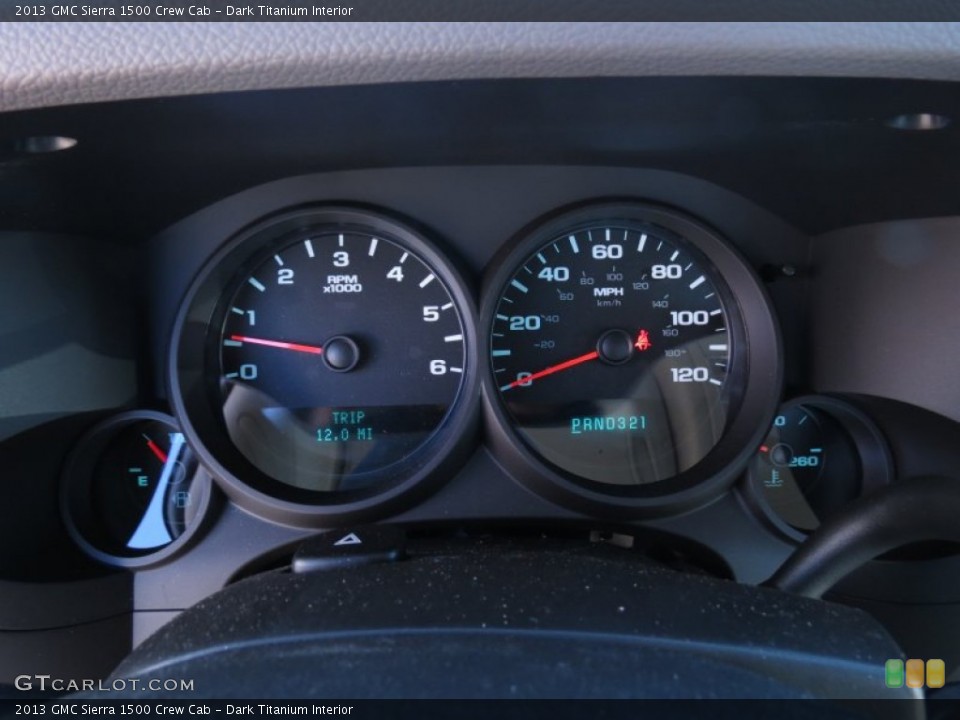 Dark Titanium Interior Gauges for the 2013 GMC Sierra 1500 Crew Cab #72276457