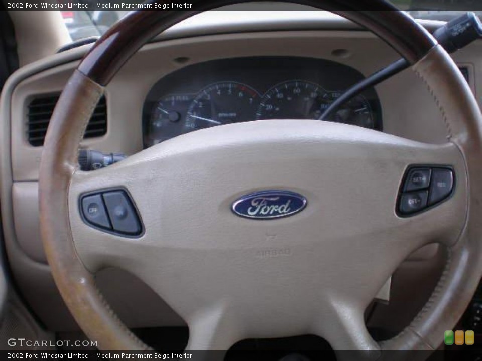 Medium Parchment Beige Interior Steering Wheel for the 2002 Ford Windstar Limited #72277882