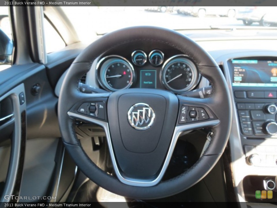 Medium Titanium Interior Steering Wheel for the 2013 Buick Verano FWD #72280150