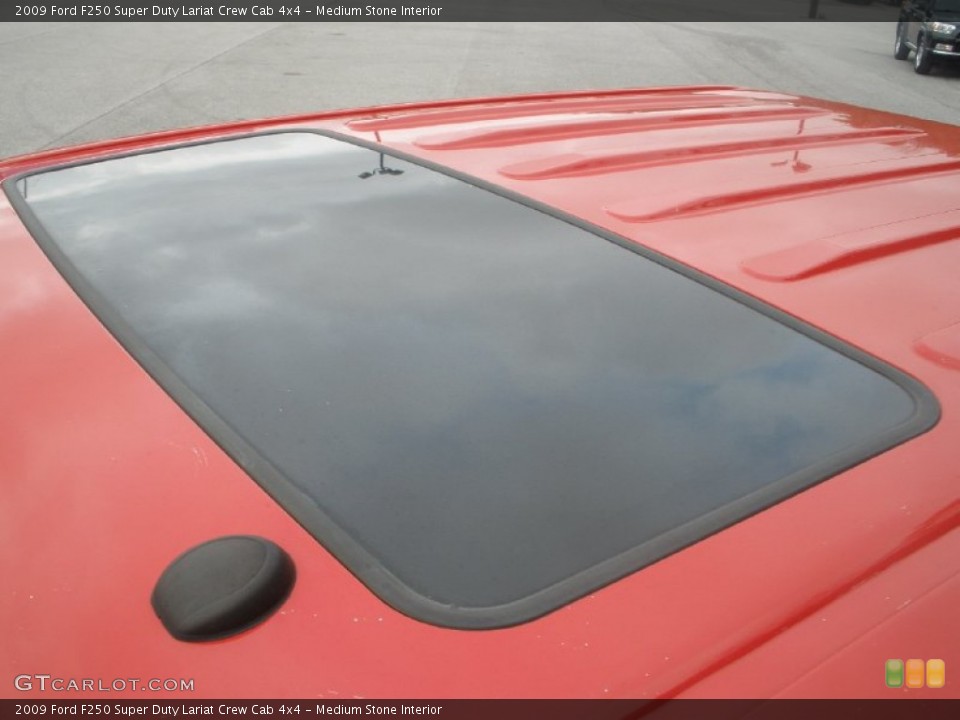 Medium Stone Interior Sunroof for the 2009 Ford F250 Super Duty Lariat Crew Cab 4x4 #72280529