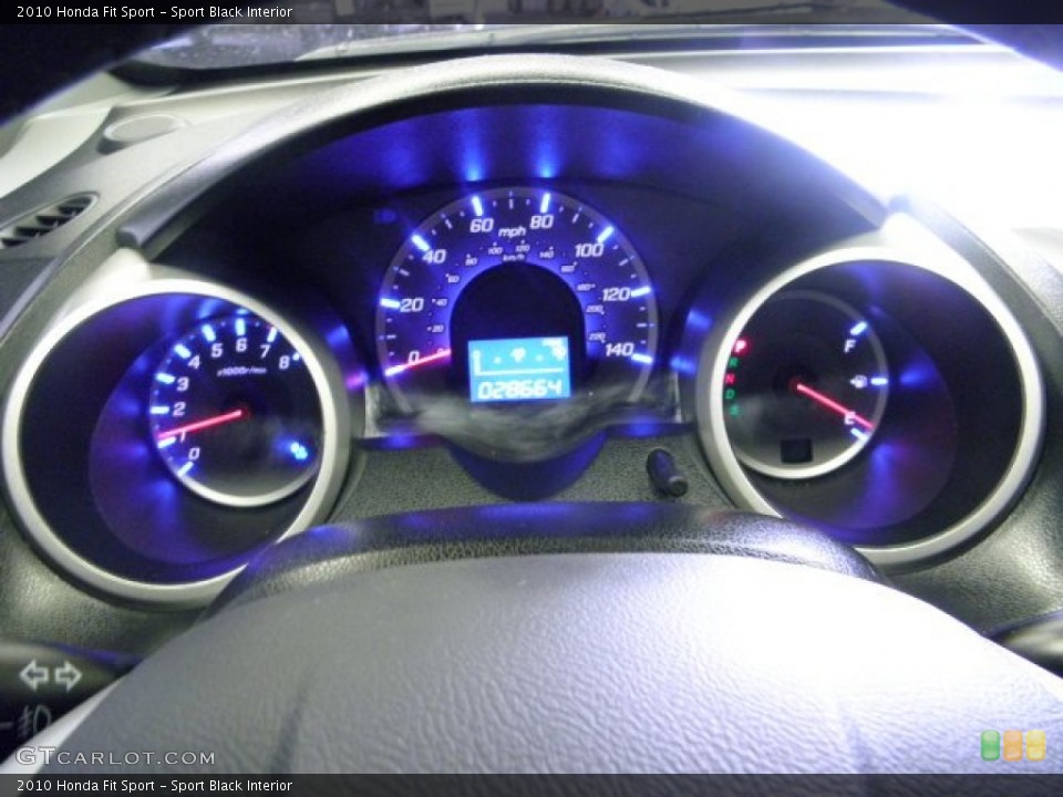 Sport Black Interior Gauges for the 2010 Honda Fit Sport #72280942