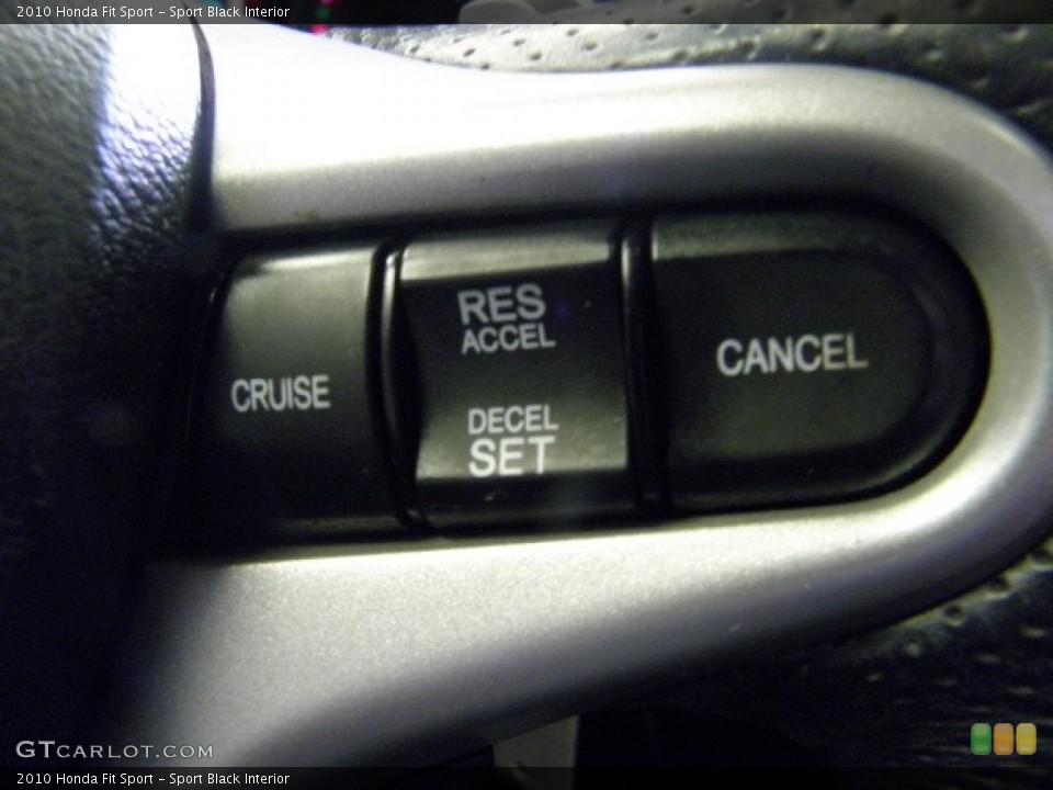Sport Black Interior Controls for the 2010 Honda Fit Sport #72281038