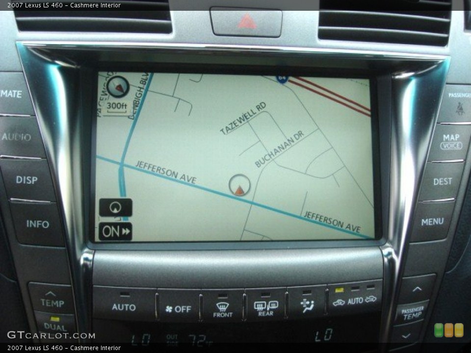 Cashmere Interior Navigation for the 2007 Lexus LS 460 #72288103