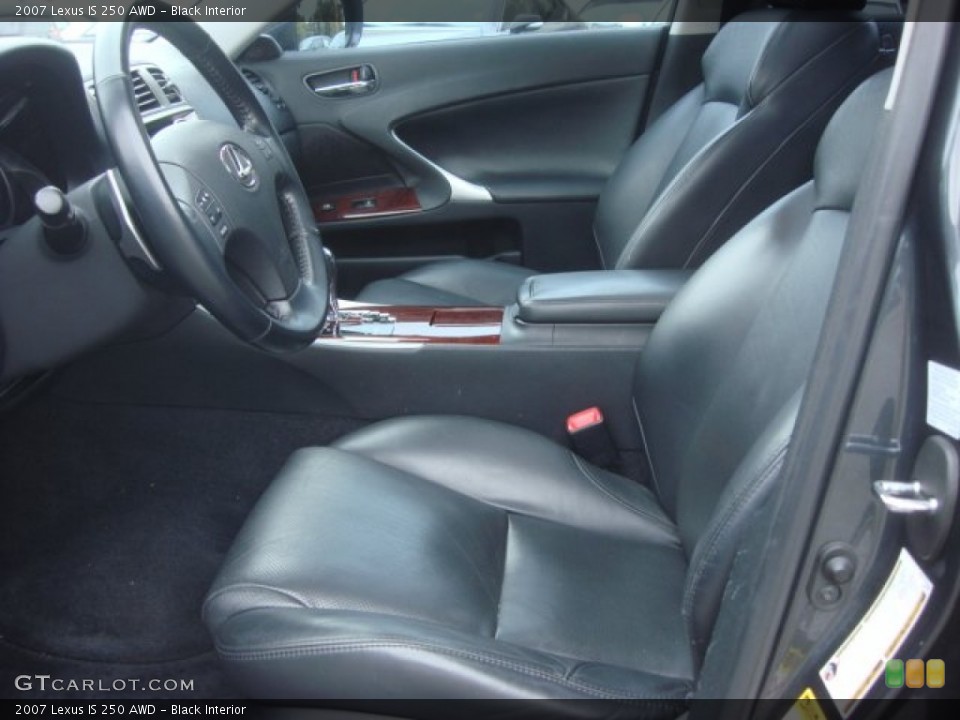 Black Interior Photo for the 2007 Lexus IS 250 AWD #72288565