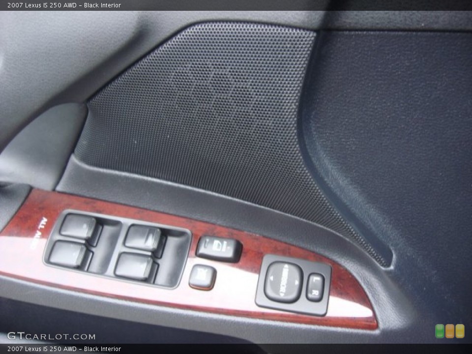 Black Interior Controls for the 2007 Lexus IS 250 AWD #72288625