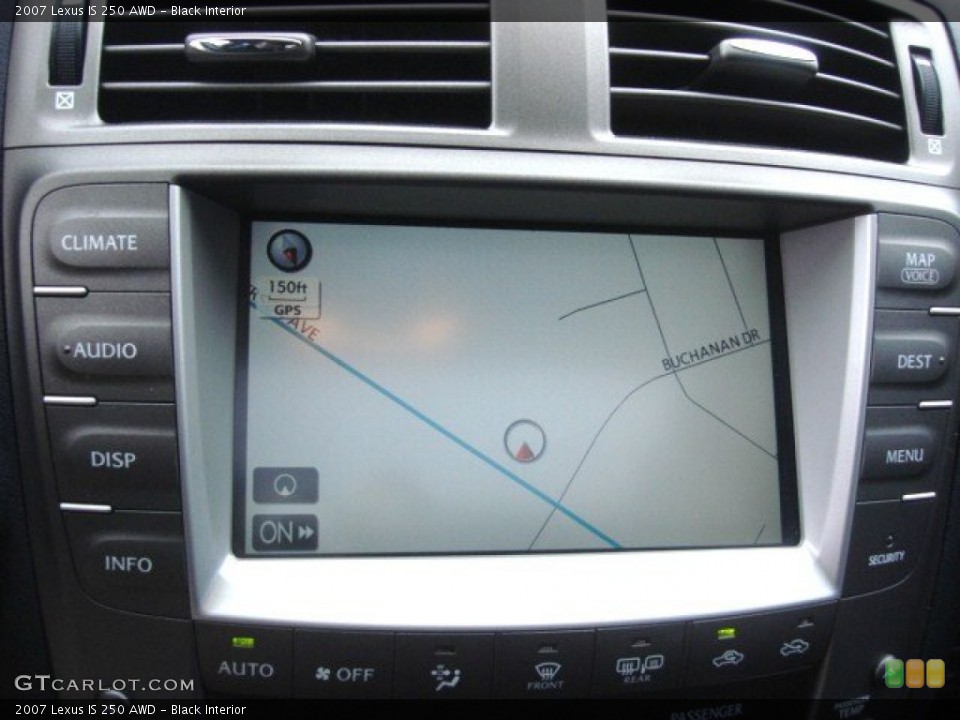 Black Interior Navigation for the 2007 Lexus IS 250 AWD #72288647