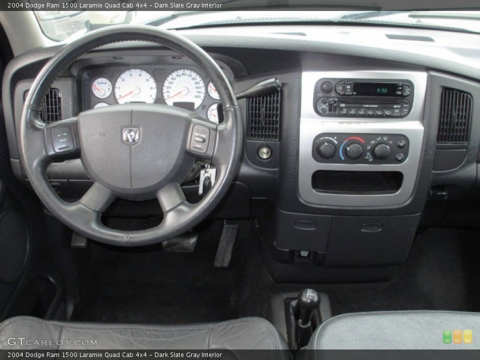Dark Slate Gray Interior Dashboard for the 2004 Dodge Ram 1500 Laramie Quad Cab 4x4 #72293977